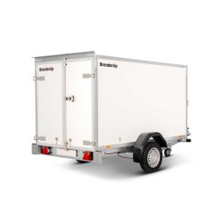 7260BD1300 - Remorque fourgon Brenderup série 7000 - 1300 kg - Points d'arrimage et toit translucide
