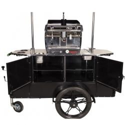 Chariot à café doté d'une machine à expresso Astoria, adapté à une utilisation intérieure ou extérieure - RÉF. BZW01