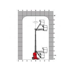 100 vjr nacelle élévatrice articulée - manitou - hauteur de travail 9.85m