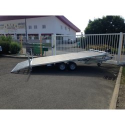 Remorque porte-engin - trelgo - 2.5t - 4m - 2 essieux