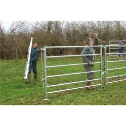 CBC 2006 - Barrière de contention agricole 6 lisses - 3m x 1,5m pour gros bovins