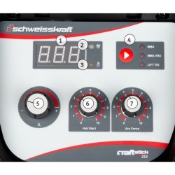 Poste à souder professionnel à électrodes Schweisskraft CRAFT-STICK 253 - 400V - TIG possible - 1073253