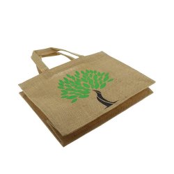 Sac jute logo arbre 36x19 -
