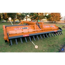 Freeland charrue  rotative - charrue agricole - falc - pour tracteurs de 110 à 230 hp