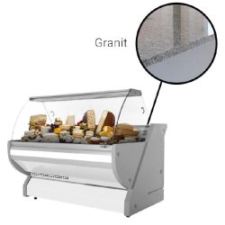 Vitrine réfrigérée de présentation avec service-arrière + réserves réfrigérées