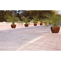 Jardinière Cantarodado en béton avec ciment blanc ou gris Green Seal - Disponible en deux dimensions