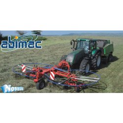 Butterfly 6010/9 Avantime - Andaineur rotatif Abimac - Largeur de travail 6,00 à 6,50 m