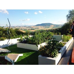 Jardinière carrée en résine Ultra® - sur mesure, résistante et personnalisable pour intérieur et extérieur