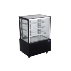 Vitrine réfrigérée droite noire 318 litres à 3 étagères WDG096HF Atosa