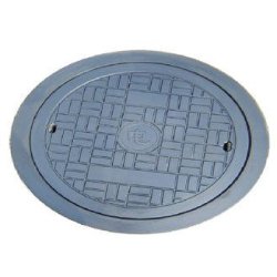 Couverture ronde en124 a15 b125 c250 d400 de regard de visite de fonte nodulaire