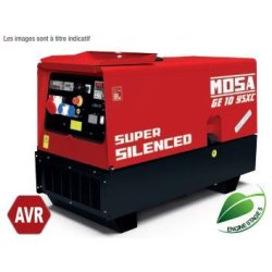 Groupe électrogène diesel YANMAR 3TNV80 - MOSA - fréquence 50 Hz - 9.5 kVA triphasé - Refroidissement à eau