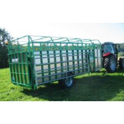 Rb57 - Bétaillère à essieu fixe tout aluminium - Ets Querry - côtés soudés, fond riveté et peinture polyuréthane