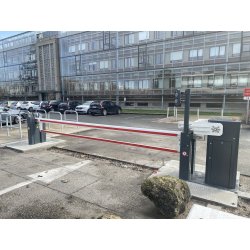 Barrière automatique levante de sécurité - Anti-véhicules-bélier, crash testée à 64 km/h, norme IWA 14-1 - AB-C65