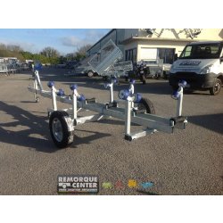 Chariot de manutention SW1400MA - SUN WAY - remorque cassante - 1 essieu - PTAC : 1700Kg - référence SW1400MA21