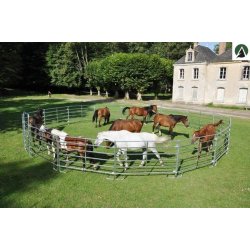Bc240 - Barrière de contention 2m40 pour bovins et chevaux - Tubes ovales galvanisés à chaud