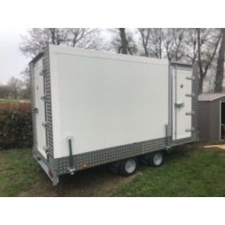 Remorque frigorifique double essieu 2x1350kg - RAPHA 20 - Châssis Lider freiné et dimensions intérieures optimisées