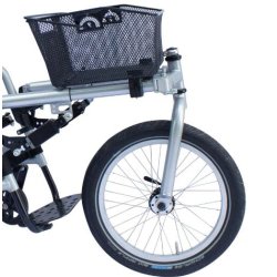 Lomo 360 : 3ème roue de 16 pouces pour fauteuils roulants avec système de fixation par mâchoire