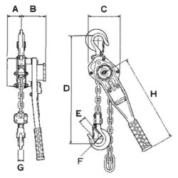 Palan à levier Éléphant Y3 - Avec ou sans limiteur de charge - Compact, robuste et version ATEX disponible