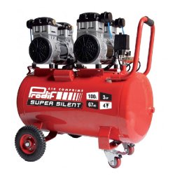 Compresseur d'atelier silencieux PRODIF - 100 L - 3 CV - 230 V - 67 dB - 4 cylindres
