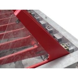 Herse anti-intrusion hydraulique escamotable, pour la protection périmétrique des bases militaires, ambassades, aéroports, parkings et comme mesure antiterroriste - tkb