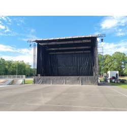 Scène mobile robuste, légère et maniable - MOV'IN 80+ pour petits et moyens festivals
