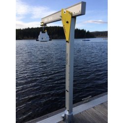 Potence de levage légère, portable, sur mesure  avec une CMU de 600 kg et une rotation possible à 360° -  TDAVIT