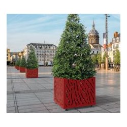 Bac à palmier OLBIA - Design épuré pour univers classiques et contemporains - Châssis et habillage en acier galvanisé