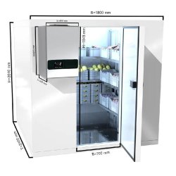 Chambre froide positive 180 x 210 cm avec sol