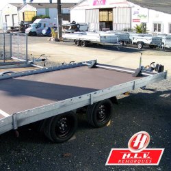 Remorque porte-engins professionnelle Hapert Indigo - 4,55 m de longueur utile, PTAC 3500 kg