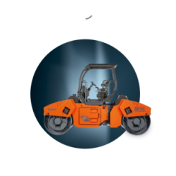 Rouleau compacteur cylindre tandem 11 tonnes vt2 oscillation