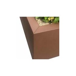 Jardinière sans fond COSMOPOLITAN Carré - 150x150 cm - acier galvanisé - grande contenance