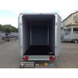 Remorque fourgon en bois SARIS - FW2000 - 2 essieux roues extérieures - PTAC : 2000 Kg - 306x154xH180 - SARIS_FOURGON_FW2000