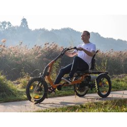 Vélo handicap tricycle individuel avec limiteur de braquage et antivol - Easy Rider