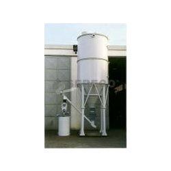 Silo à chaux SC - Sereco - avec pieds d'ancrage, système de fluidification et options motorisées