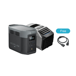 Climatiseur portable EcoFlow WAVE 2 + Station électrique portable EcoFlow DELTA 2 Max