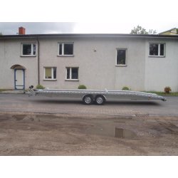 Porte deux voitures BORO INDIANA II 8.0 - 2 essieux - PTAC : 3500 Kg - 800 x 200 cm - Remorque d'occasion - Référence BORO_INDIANNA2