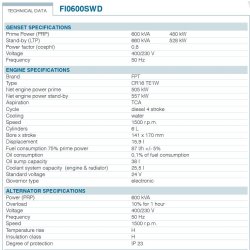 Fi0600SWD Groupes électrogènes industriels - Ausonia - Moteur FTP 600 kVA