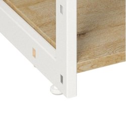 Table de présentation Cage blanc 105x80x60cm chêne clair