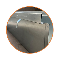 Caniveaux acier galvanisé en 10/10 avec une longueur de 2 m et une profondeur sous grille de 300 mm