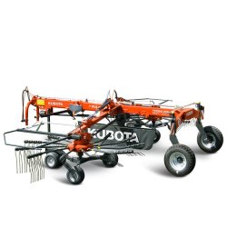 RA2064 - Andaineurs double rotor compact Kubota - largeur de travail 6,20 à 7,80 m - châssis robuste et durable