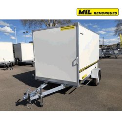Remorque fourgon 7 multiplex - Mil Remorque - PTAC 750 kg - 250x150xH150 cm