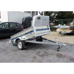 Remorque sans frein à plancher bois pour transport de bagages et bricolages - Lider Cadix 39310 - 750 kg