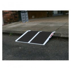 Rampe de voyage - PMR - Fibre de verre - Légère et portable - Charge 300 kg - Surface antidérapante
