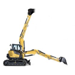 Mini-pelle Yanmar 10T à volée variable - Profondeur de fouille 4580 mm - Idéale pour gros travaux routiers et aménagements de plateformes - Disponible en location