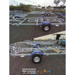 Porte bateau multi-rouleaux GALAXY - GS18 / G1340 - PTAC : 1800Kg - 1 essieu - Référence GS18 / G1340M12 - Marque Sun Way