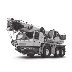 Grue automotrice GMK3060L - Manitowoc Cranes - charge maximum 60 t - flèche MEGAFORM à 7 sections et support compact