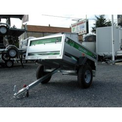 Remorque sans frein DAXARA 148 - 1 essieu, 600 kg, fabrication française - bricolage, petits transports et vacances