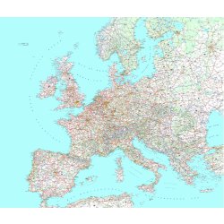 Europe routes et reliefs michelin