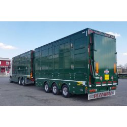 Bba32 - remorque bétaillère - carrozzeria pezzaioli - essieux jumelés simples fixes de 10000 kg