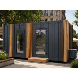 Studio de jardin Déséo LT 18 m² isolé et climatisé - Bureau, chambre ou logement indépendant